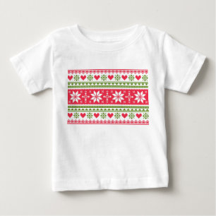 Merry Christmas pattern 3 Baby T-Shirt