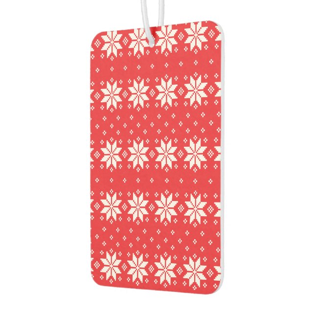 Merry Christmas pattern 5 Car Air Freshener (Left)