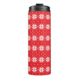 Merry Christmas pattern 5 Thermal Tumbler