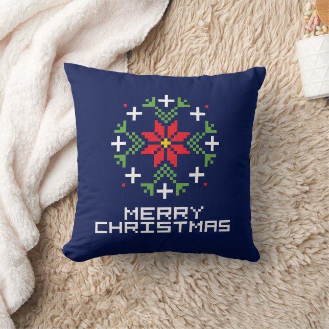 Merry Christmas pattern 6 Cushion (Blanket)