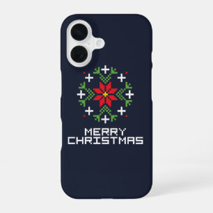 Merry Christmas pattern 6 iPhone 16 Case