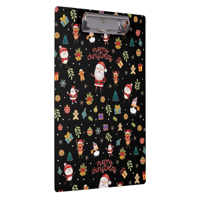 Merry Christmas Pattern Clipboard (Right)