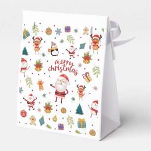 Merry Christmas Pattern Favour Box