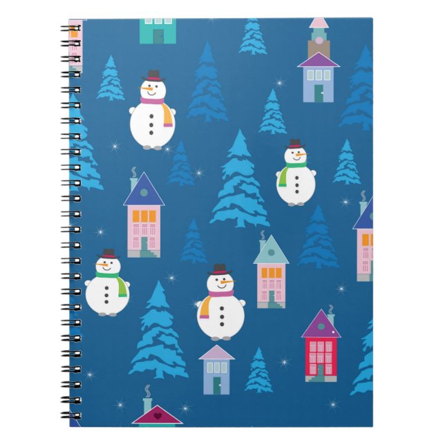 Merry Christmas Pattern Notebook (Front)