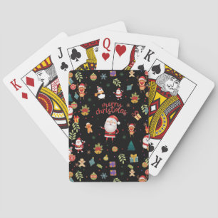 Merry Christmas Pattern Playing Cards