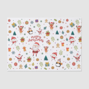 Merry Christmas Pattern Tissue Paper