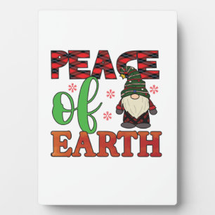 Merry Christmas Peace Of Earth Plaque