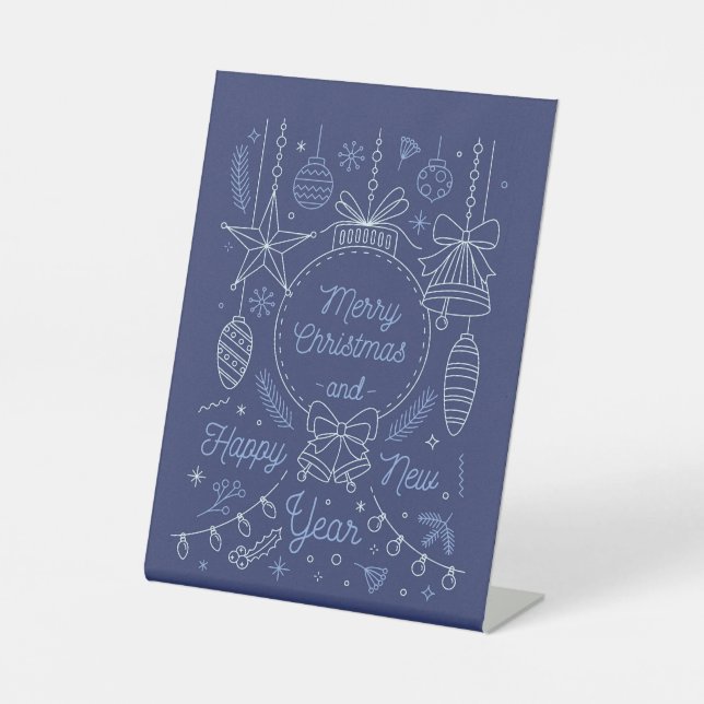 "Merry Christmas" Pedestal Sign (Front)