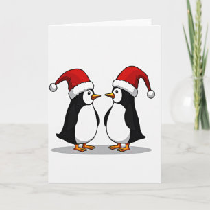 Merry Christmas Penguins Card