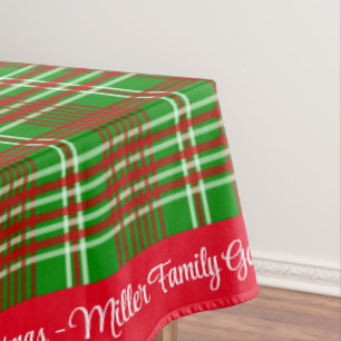  Merry Christmas Personalise Family Name or Text Tablecloth