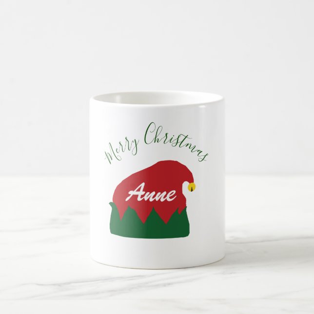Merry Christmas Personalised Coffee Mug (Center)