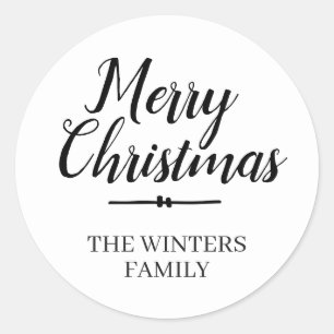 Merry Christmas Personalised Envelope Seal