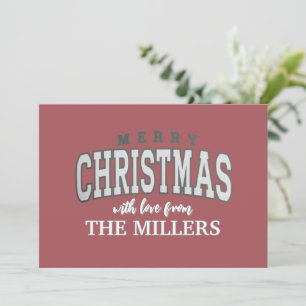 Merry Christmas Personalised Family Party 2025  Holiday Card