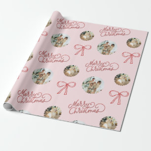 Merry Christmas Personalised Photo Wrapping Paper
