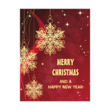 "Merry Christmas" Personalised Postcard
