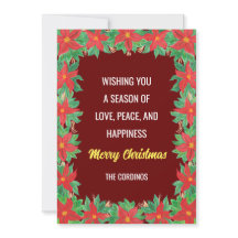 "Merry Christmas" Personalised Postcard