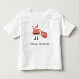 Merry Christmas Personalised Santa Sack Toddler T-Shirt