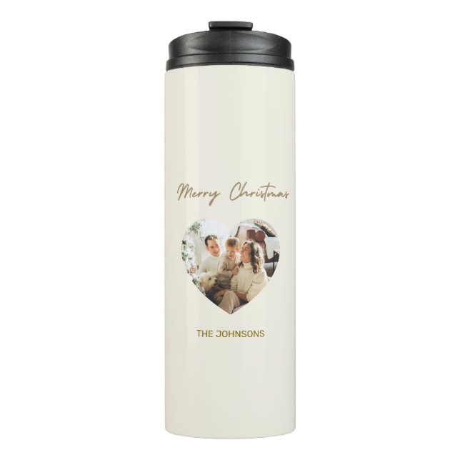 Merry Christmas Personalised Thermal Tumbler (Front)