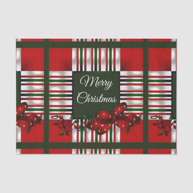 Merry Christmas Personalised Tissue Paper (Front)