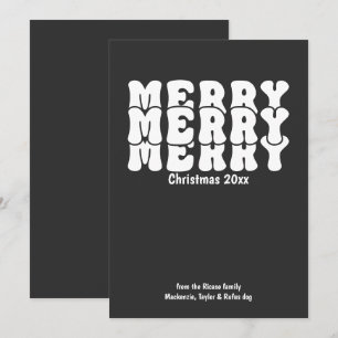 Merry Christmas Personalised With Your Own Text Holiday Card