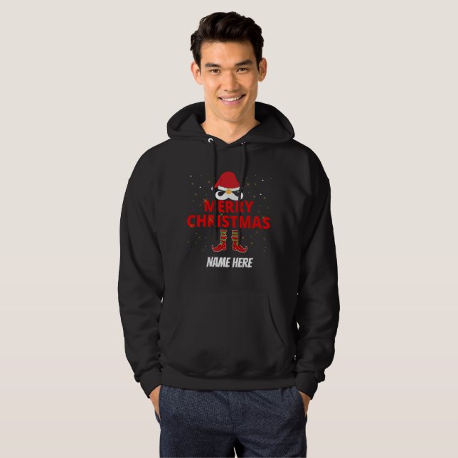 MERRY CHRISTMAS PERSONALIZED  HOODIE (Front Full)