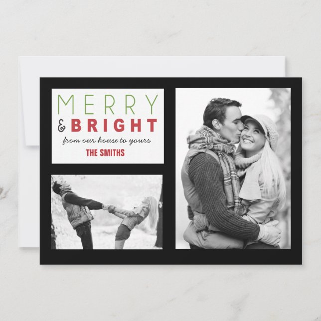 Merry Christmas Photo Card (Front)