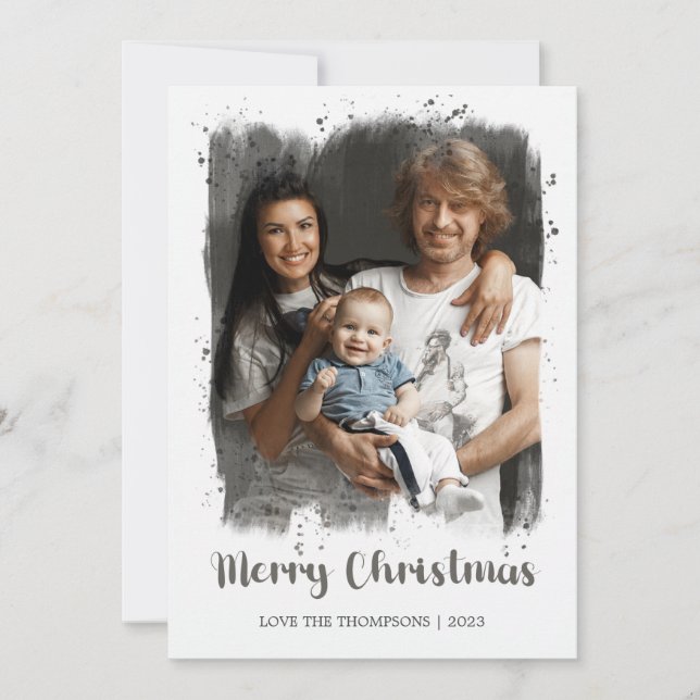 Merry Christmas Photo Card  (Front)