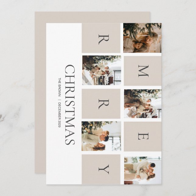 Merry Christmas Photo Card – Share Your Joy and ❤️ (Front/Back)