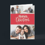 MERRY CHRISTMAS photo christmas greeting card<br><div class="desc">Highlight your favourite family photo on your holiday cards this season! Whether you celebrate Christmas,  Hanukkah or simply want to send our a New Year greeting to your friends and family,  Blush Paper Co. has the perfect holiday card for you.</div>
