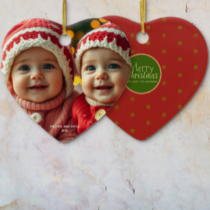 Merry Christmas Photo Christmas Ornament