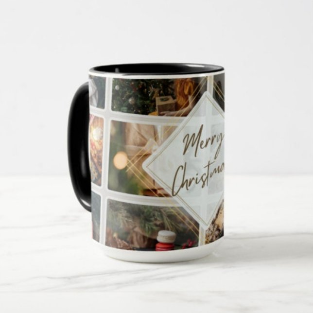 'Merry Christmas Photo Collage' | Coffee Mug | (Creator Uploaded)