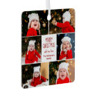 Merry Christmas Photo Collage Cute Custom 2 Sided