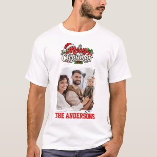 Merry Christmas photo family friends T-Shirt