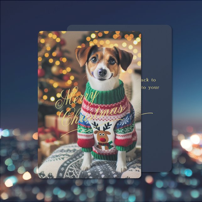 Merry Christmas Photo Holiday Card (Merry Christmas Photo Holiday Card (front and back))