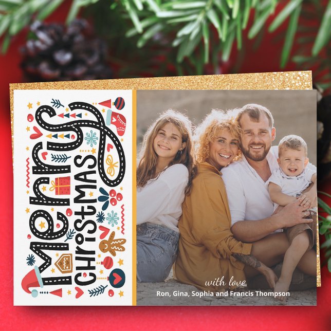 MERRY CHRISTMAS Photo Holiday Card (Creator Uploaded)