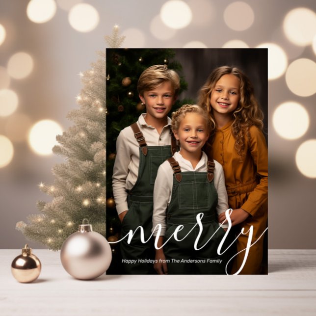 merry christmas photo holiday card (Creator Uploaded)