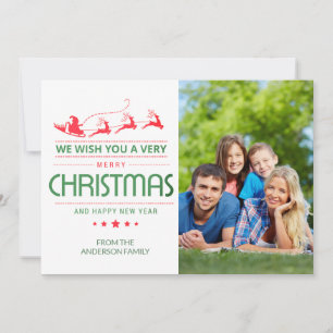 Merry Christmas Photo Holiday Card   Christmas