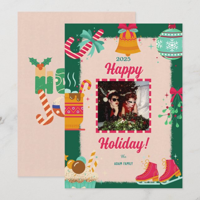 Merry Christmas Photo Holiday Cards (Front/Back)