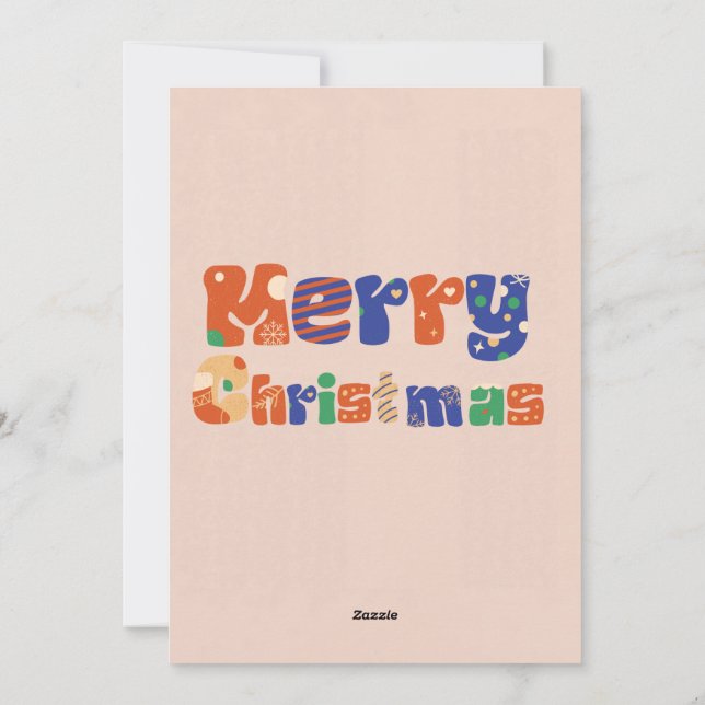 Merry Christmas Photo Holiday Cards (Back)