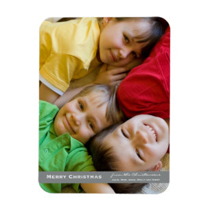 Merry Christmas Photo Magnet