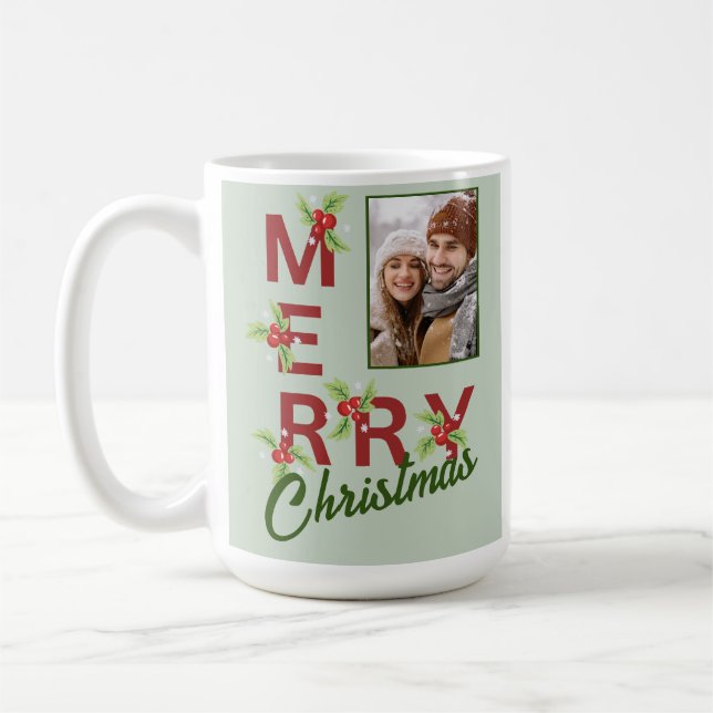 Merry Christmas Photo Mug (Left)