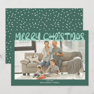 Merry Christmas Photo Personalised Holiday Card