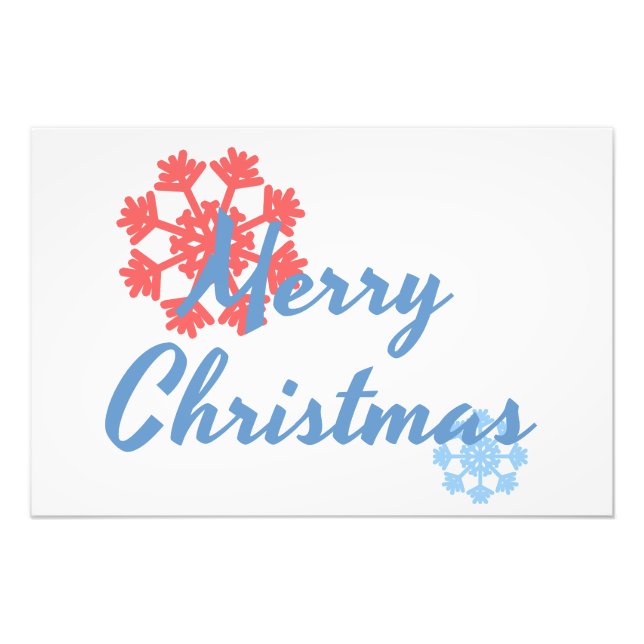 Merry Christmas Photo Print (Front)