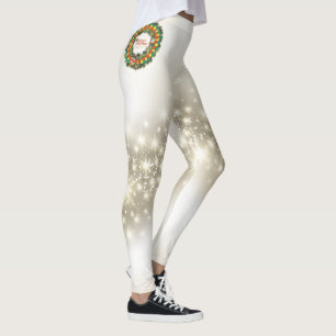 Merry Christmas Pickleball 1A Options Leggings