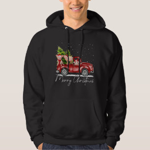 Merry Christmas Pig Farmer Santa Lover Truck Xmas  Hoodie