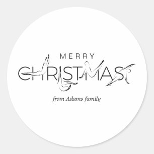 Merry Christmas Pilates instructor Gift Tags