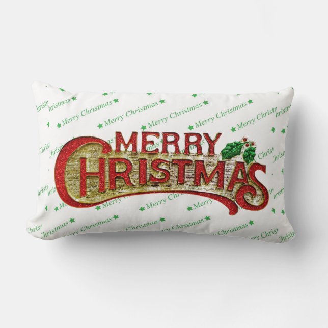 Merry Christmas Pillow (Front)