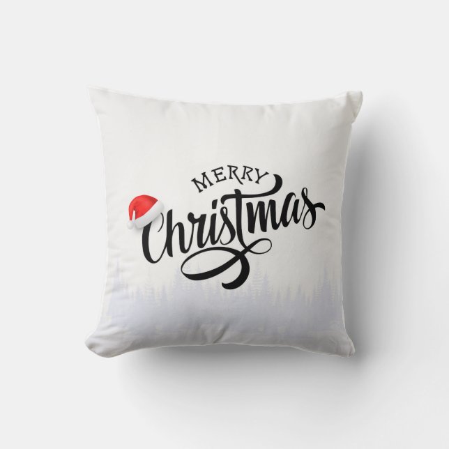 Merry Christmas Pillow Cover (Front)