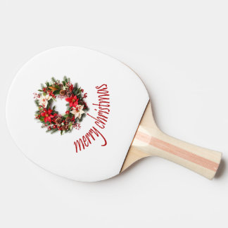 merry christmas ping pong paddle
