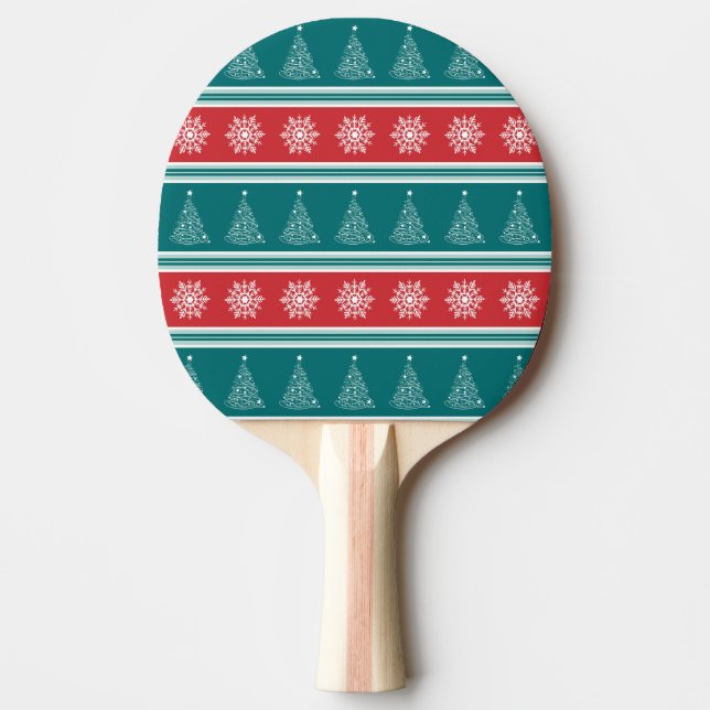 Merry Christmas Ping Pong Paddle (Front)